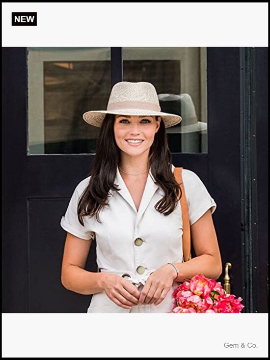 UPF 50+ Packable Fedora Sun Hat with Adjustable Drawstring main image 5